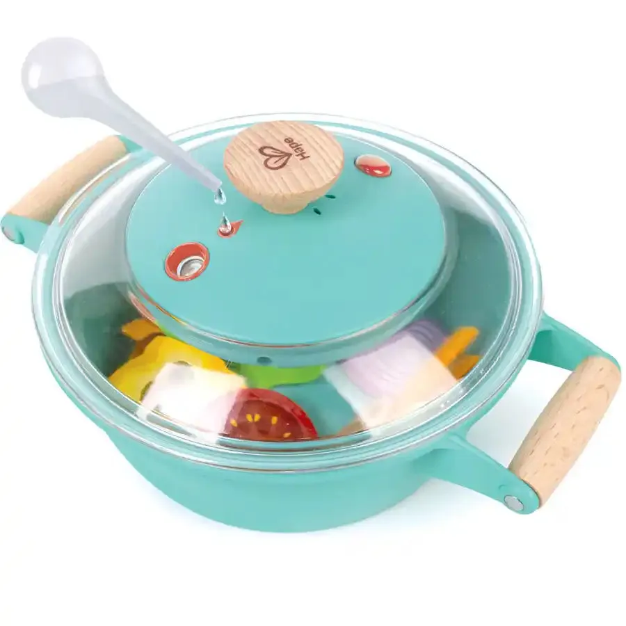 Hape Little Chef Cooking & Steam Playset