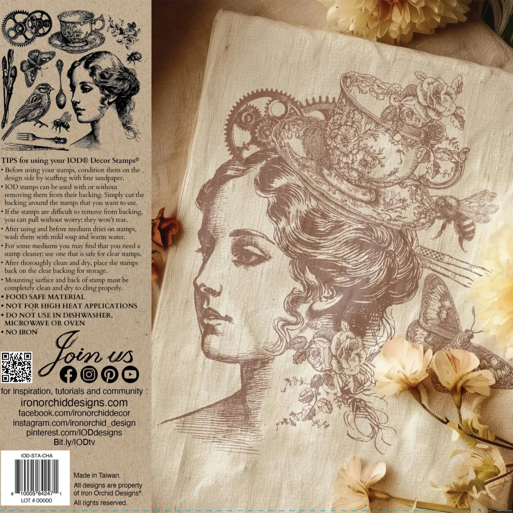 IOD Charlotte Decor Stamp - Iron Orchid Designs