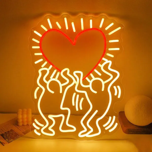 Keith Haring Love Neon Sign