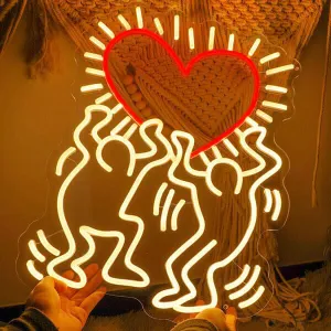 Keith Haring Love Neon Sign