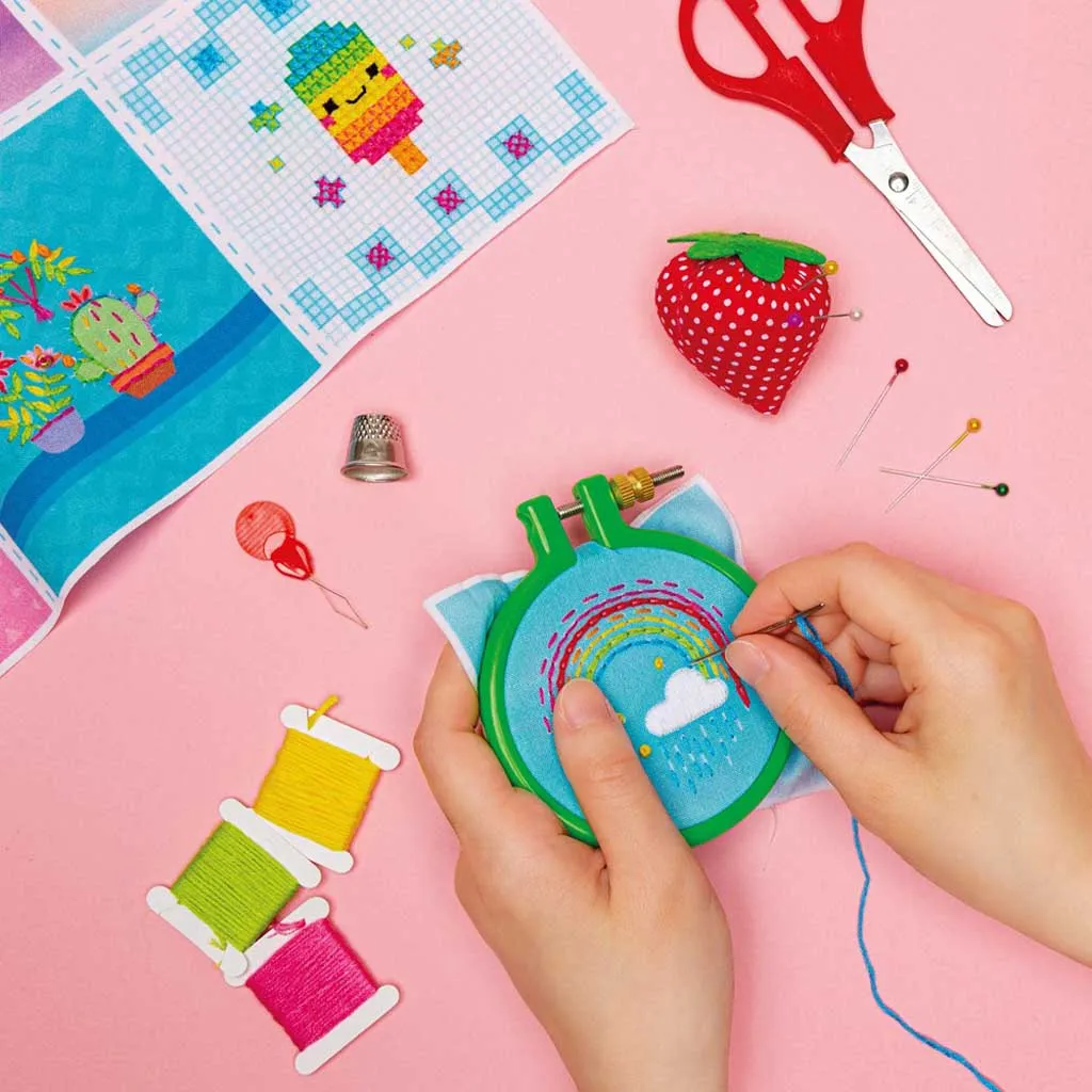 Klutz Super Cute Embroidery Book & Activity Kit