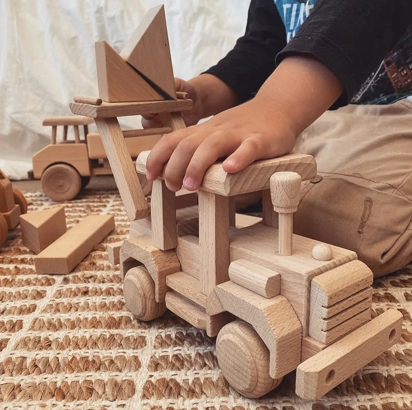 Large Wooden Bulldozer - Neron
