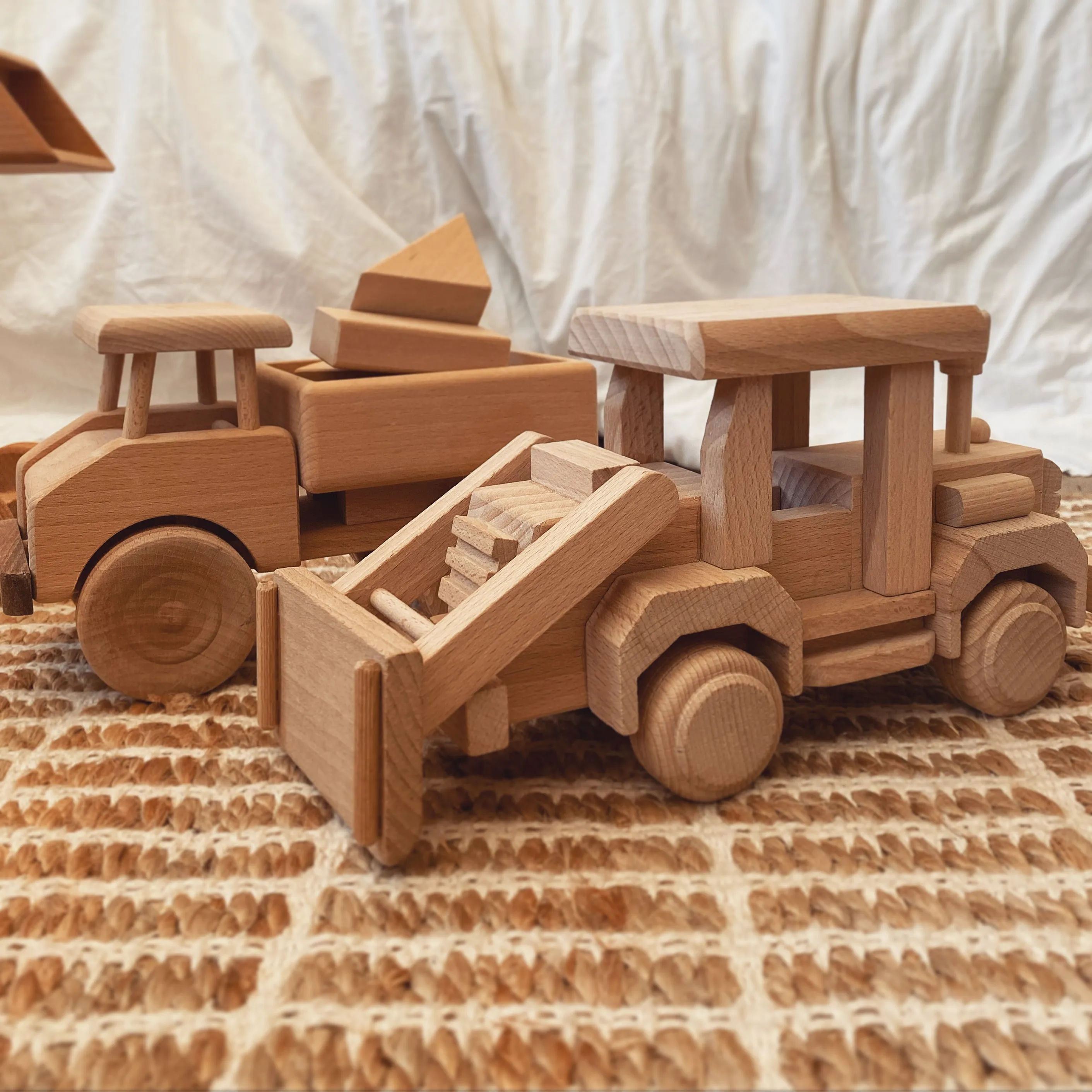 Large Wooden Bulldozer - Neron