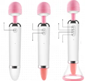 Magic Heating Double Wand | Oral Licking & Sucking | 12 Modes | USB