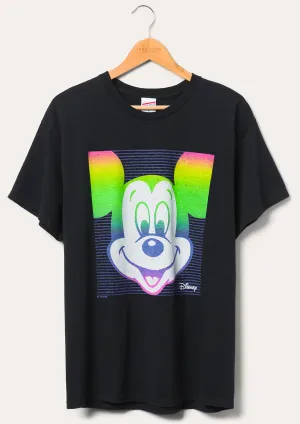 Mickey Mouse Face Flea Market Tee (Black)