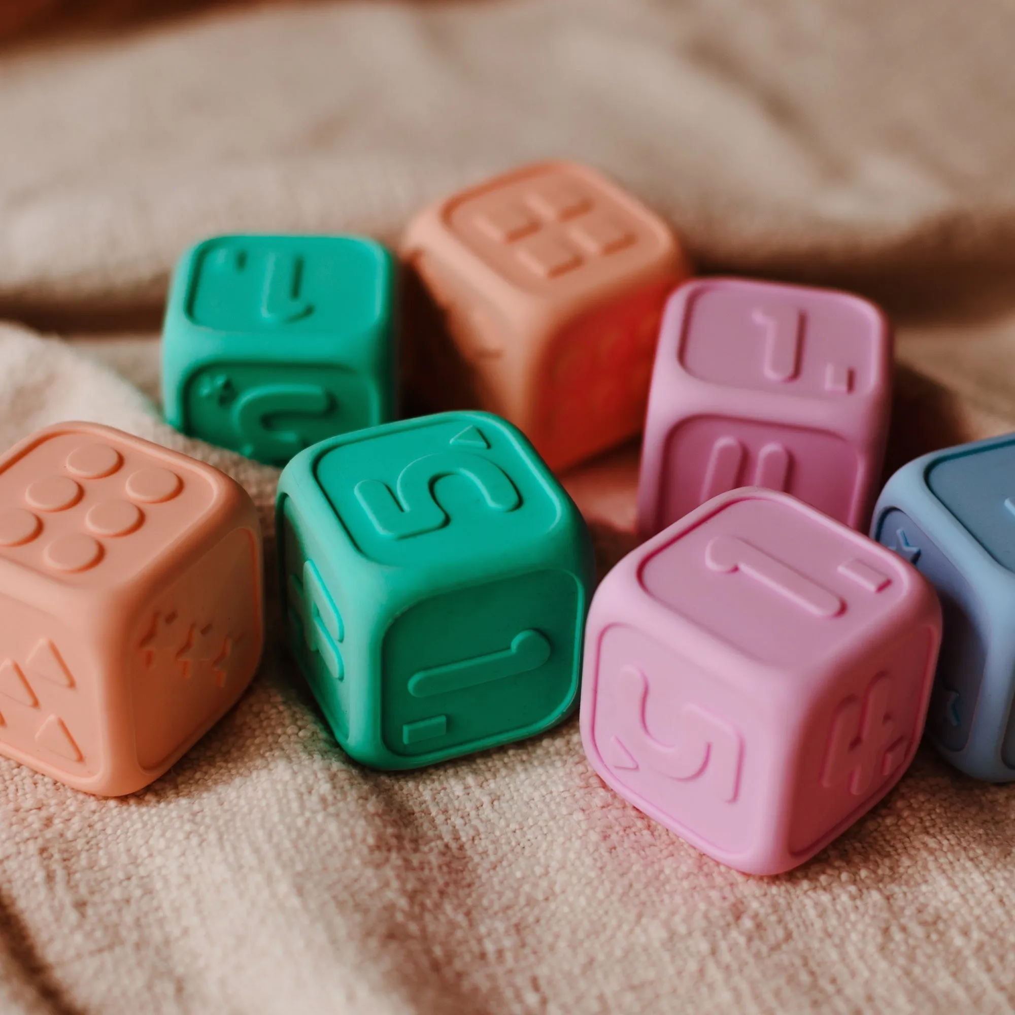My First Dice - Soft Blue & Soft Mint
