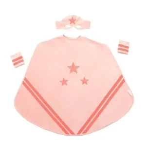 Nobodinoz Superhero costume Eco-Velvet Bloom Pink