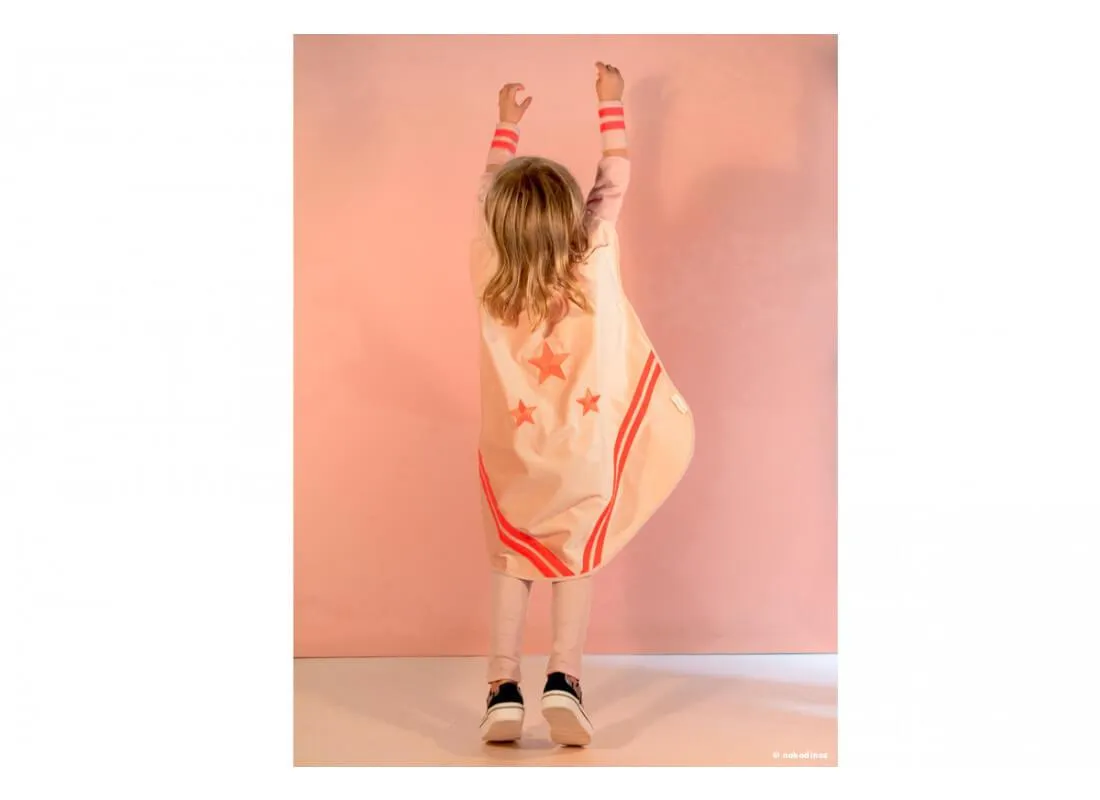 Nobodinoz Superhero costume Eco-Velvet Bloom Pink