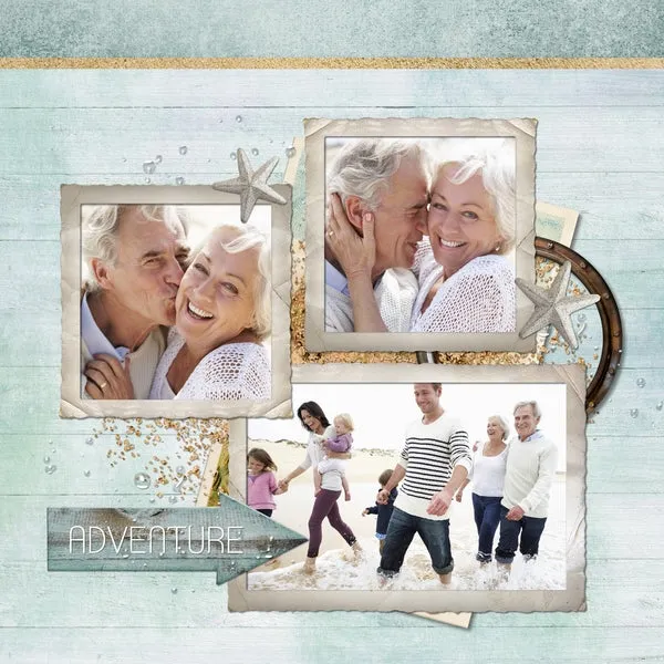 Nostalgic Nautical Digital Scrapbook Bundle
