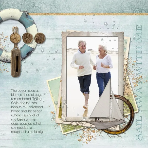Nostalgic Nautical Digital Scrapbook Bundle