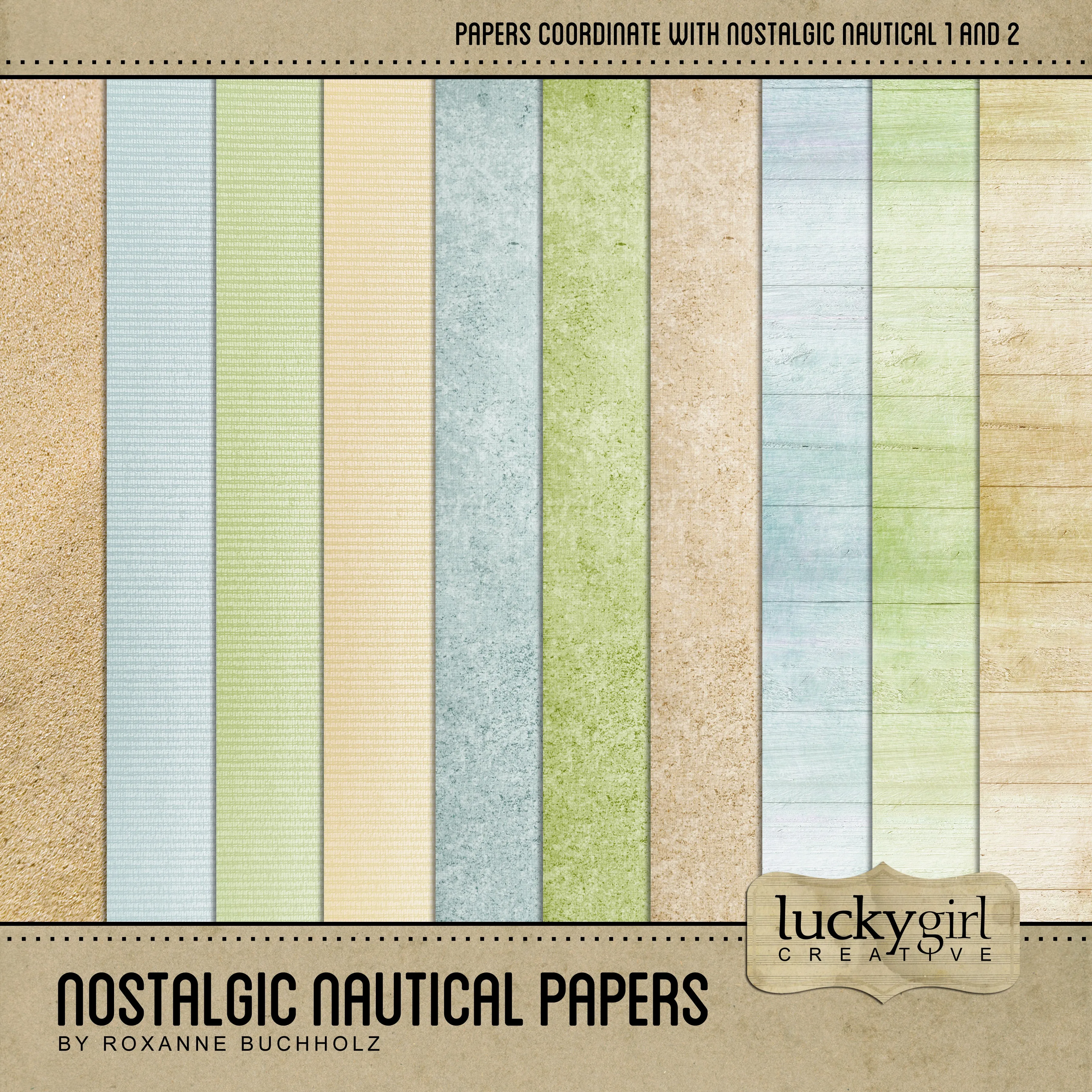 Nostalgic Nautical Digital Scrapbook Bundle