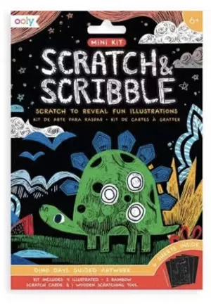 Ooly - Dino Days Scratch and Scribble Art Kits