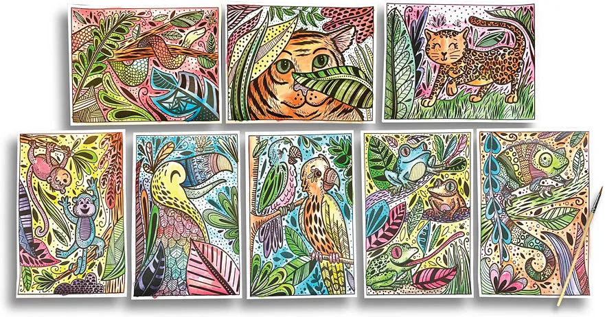 Ooly Hidden Colors Magic Paint Sheets: Magic Jungle