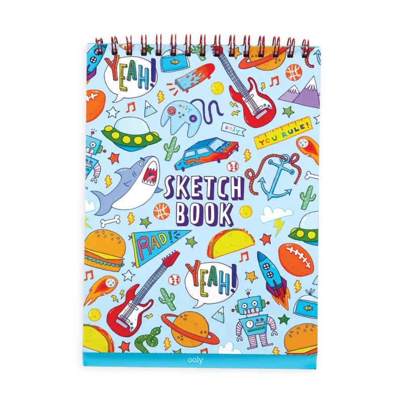 Ooly Sketch and Show Standing Sketchbook - Awesome Doodles