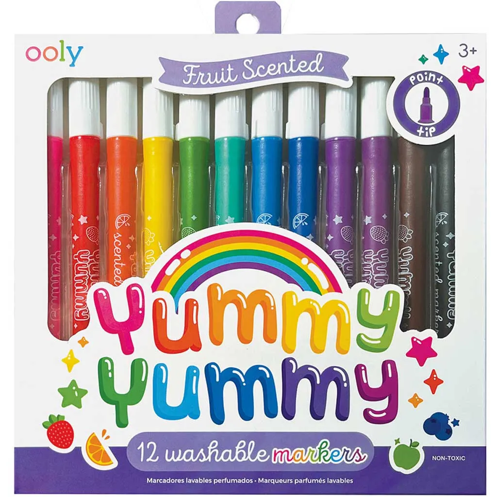 Ooly Yummy Yummy Scented Washable Markers - 12 Pack
