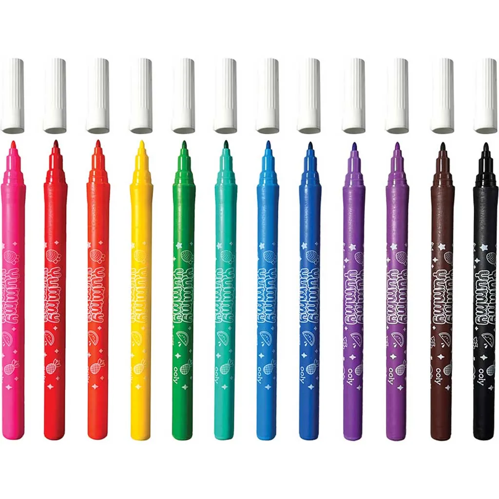 Ooly Yummy Yummy Scented Washable Markers - 12 Pack