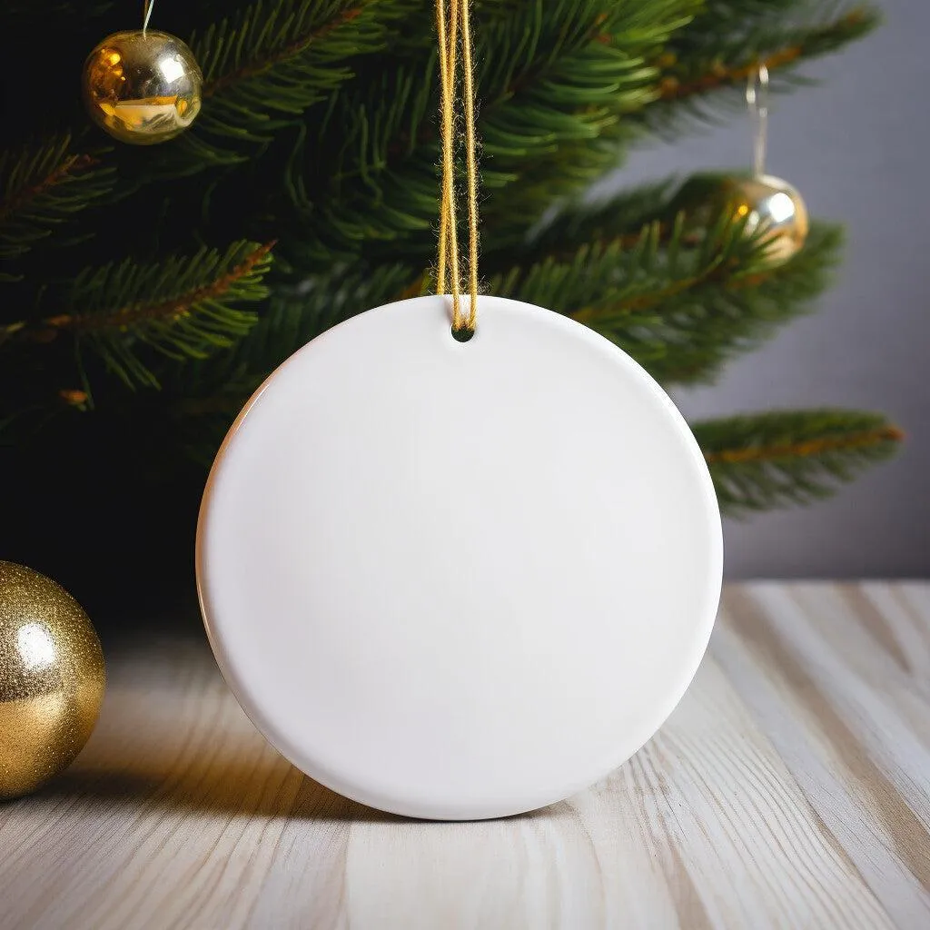 Personalized Santa Vintage Christmas Ornament