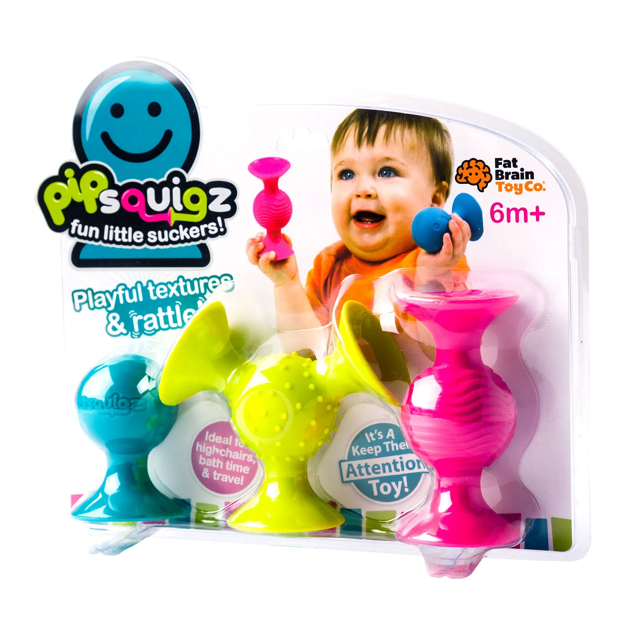 PipSquigz Large Suction Rattles
