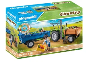 Playmobil Country: Harvester Tractor with Trailer 71249
