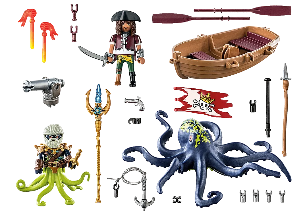 Playmobil Pirates: Battle Against the Giant Octopus 71419