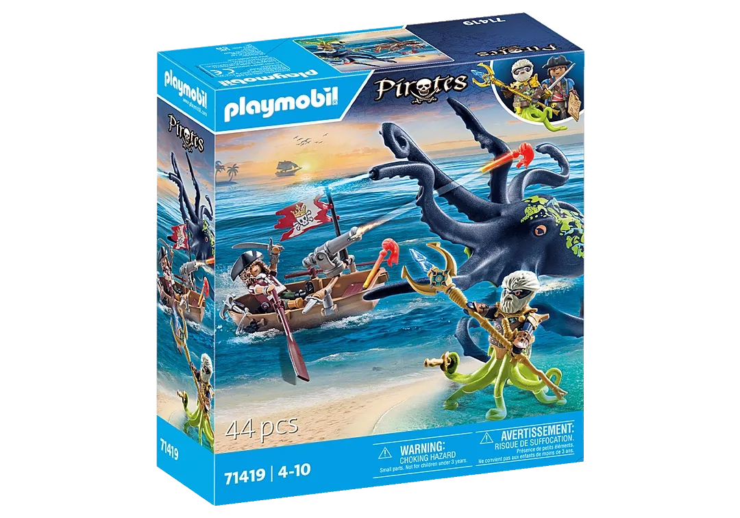 Playmobil Pirates: Battle Against the Giant Octopus 71419