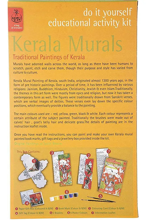 POTLI DIY Educational Colouring Kit (Kerala Mural Painting ) For Young Artists 10 Years  