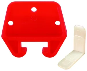 Prime-Line R 7082 Drawer Track Guide Kit, Plastic, Red :CD: QUANTITY: 1