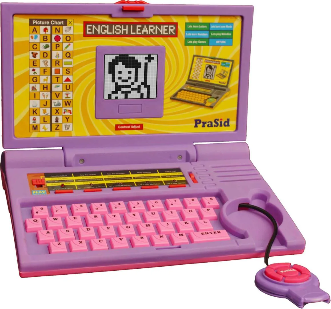 Purple English Learner Kids Laptop 20 Activities PurplePink