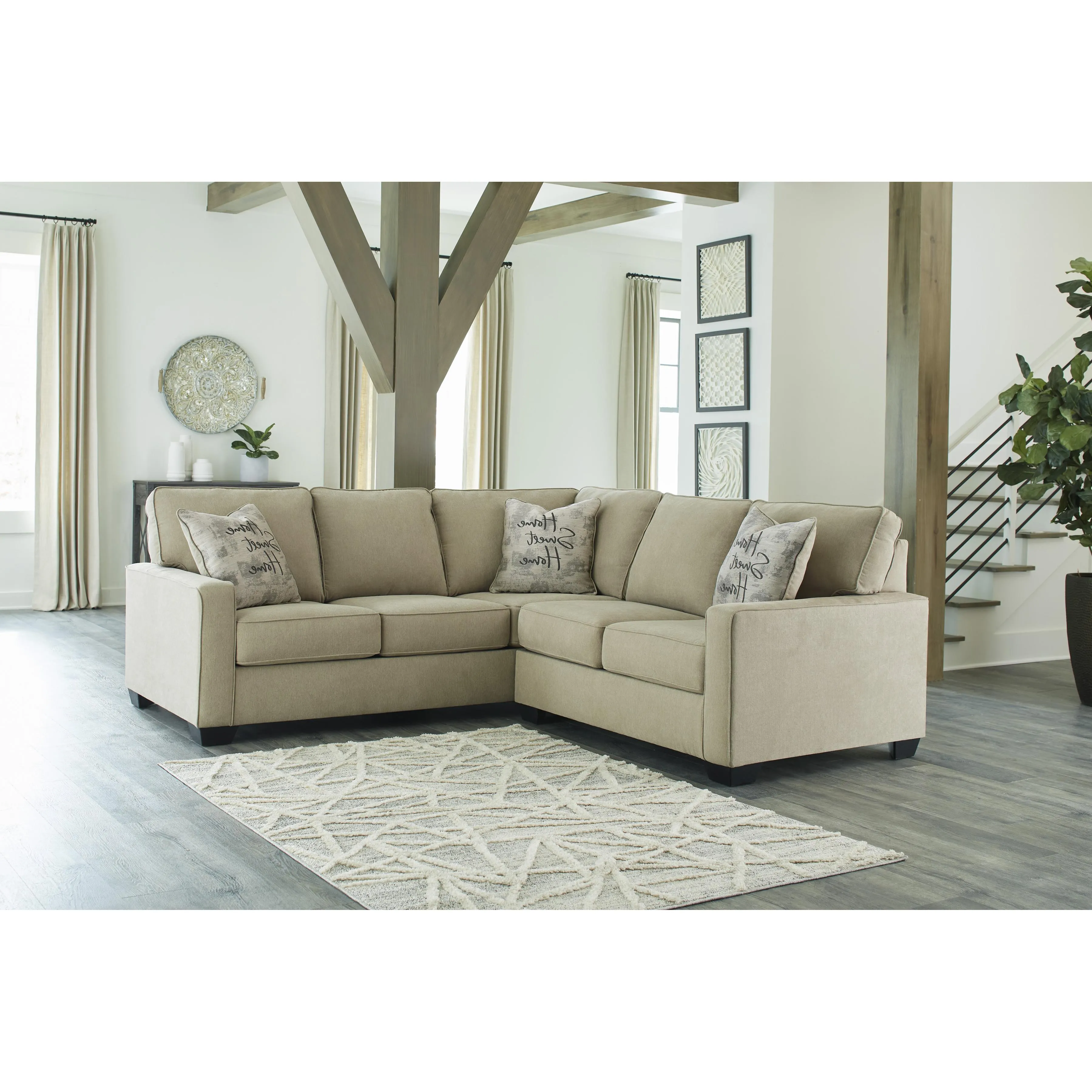 Signature Design by Ashley Lucina Fabric 2 pc Sectional 5900656/5900666