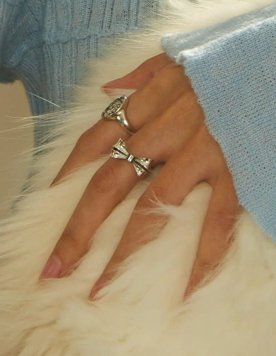 Silver Bow Ring