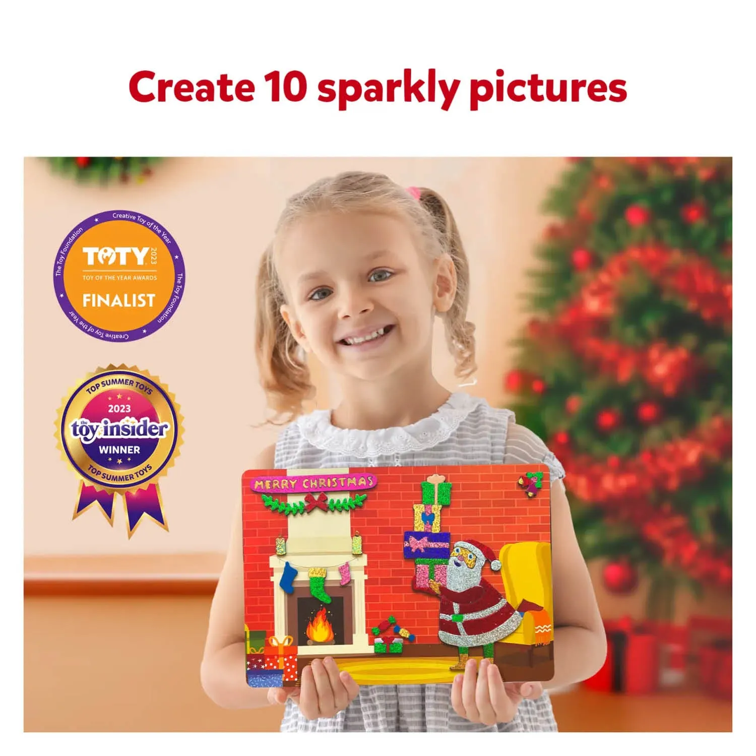 Skillmatics Foil Fun: Holiday Magic No Mess Art Kit (Ages 4-9)