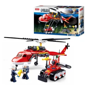 Sluban Fire Helicopter Building Blocks for Ages 8 