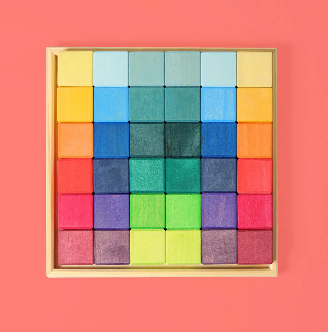 Small Rainbow Mosaic Block Set