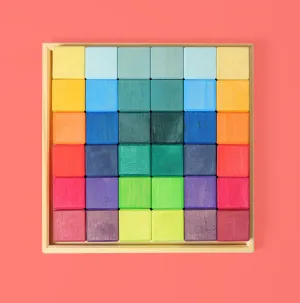 Small Rainbow Mosaic Block Set