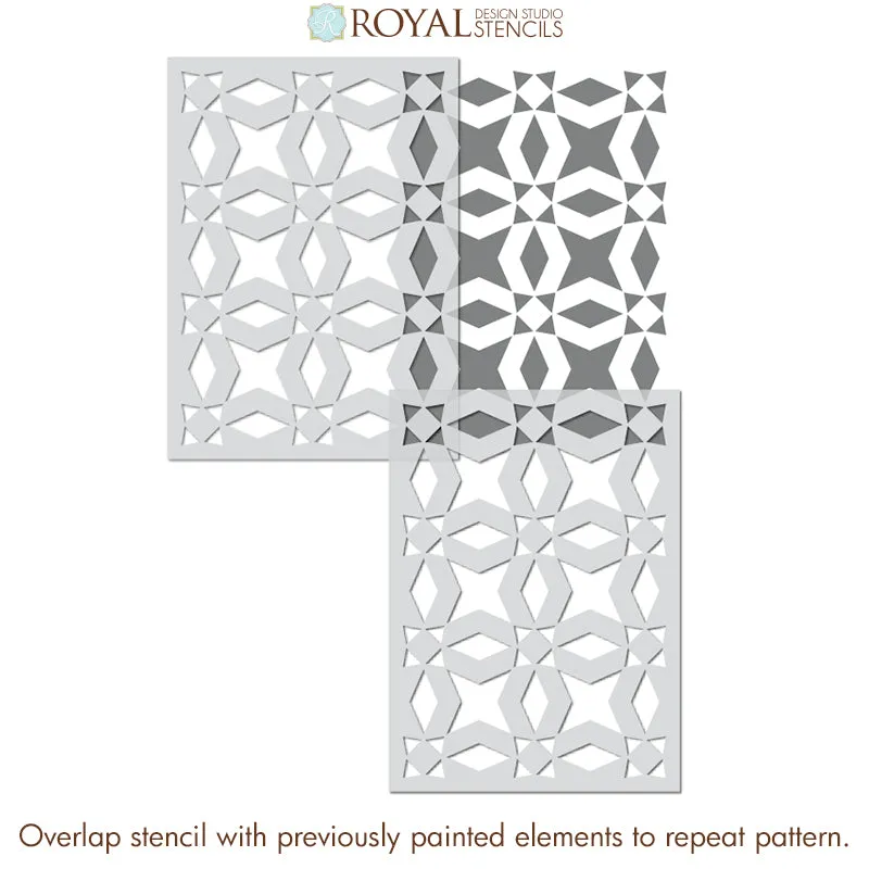 Sultana Tile Allover Stencil