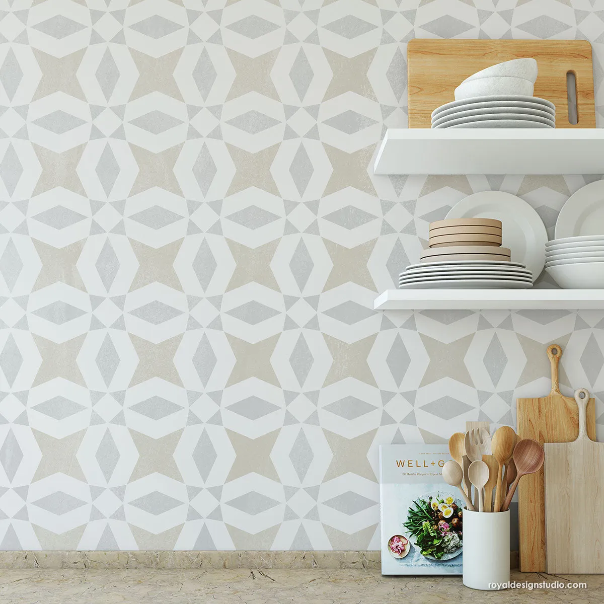 Sultana Tile Allover Stencil