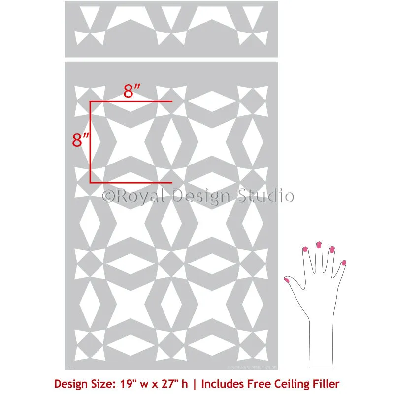 Sultana Tile Allover Stencil