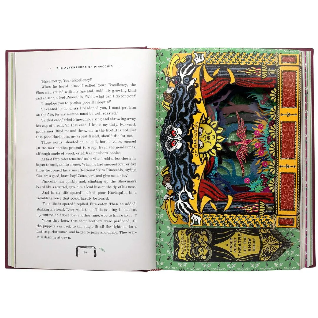 The Adventures of Pinocchio (Illustrated with Interactive Elements)