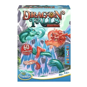 ThinkFun Dragon Falls 3D Logic Puzzle 60 Challenges Age 8 