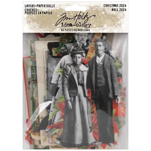 Tim Holtz idea-ology 2024 Christmas Layers and Paper Dolls