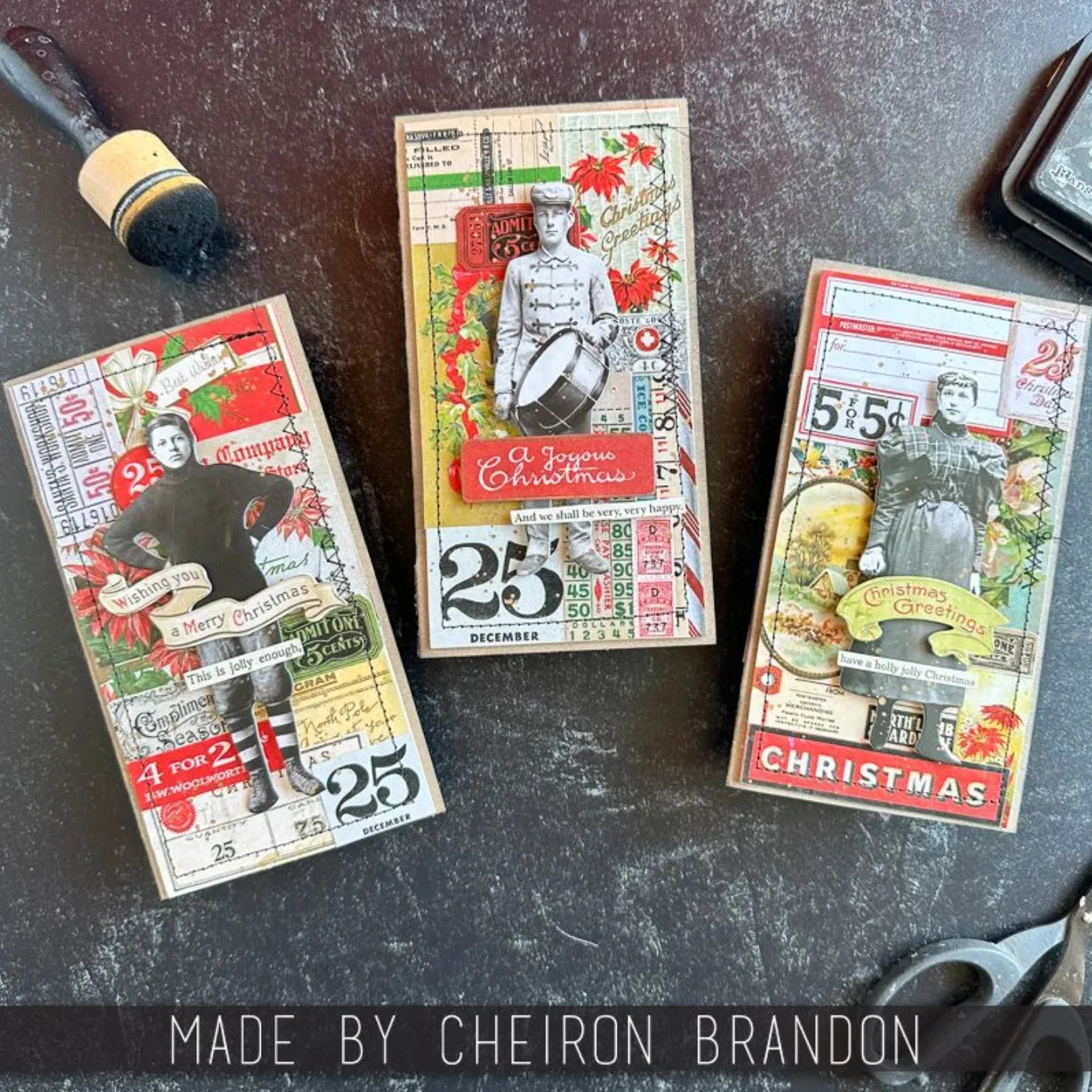 Tim Holtz idea-ology 2024 Christmas Layers and Paper Dolls