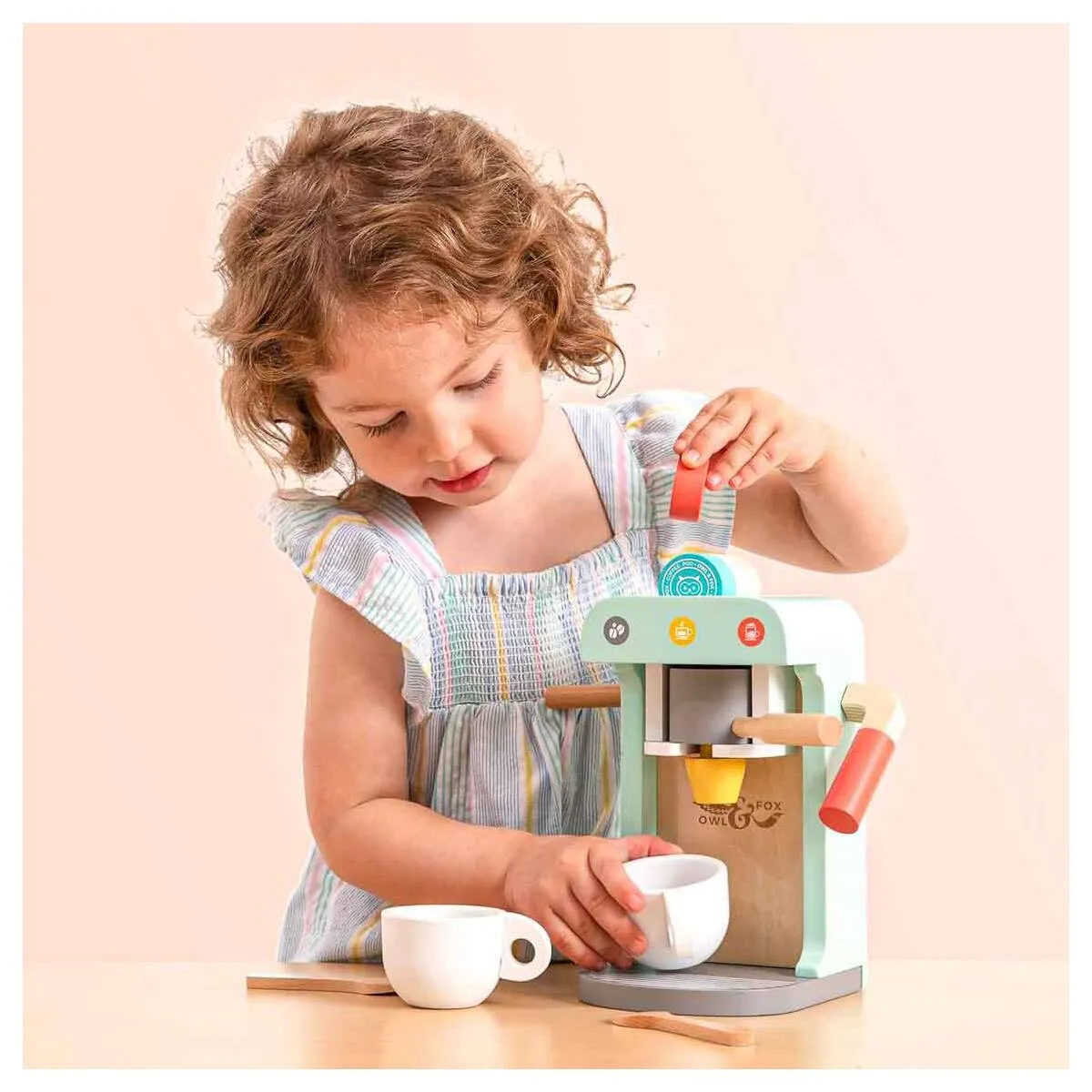 TP Owl & Fox Wooden Coffee Machine