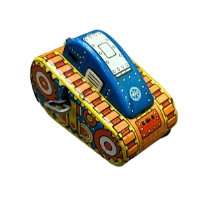 Vintage 1950s MARX Turn Over Roll Over Tank Windup Tin Toy