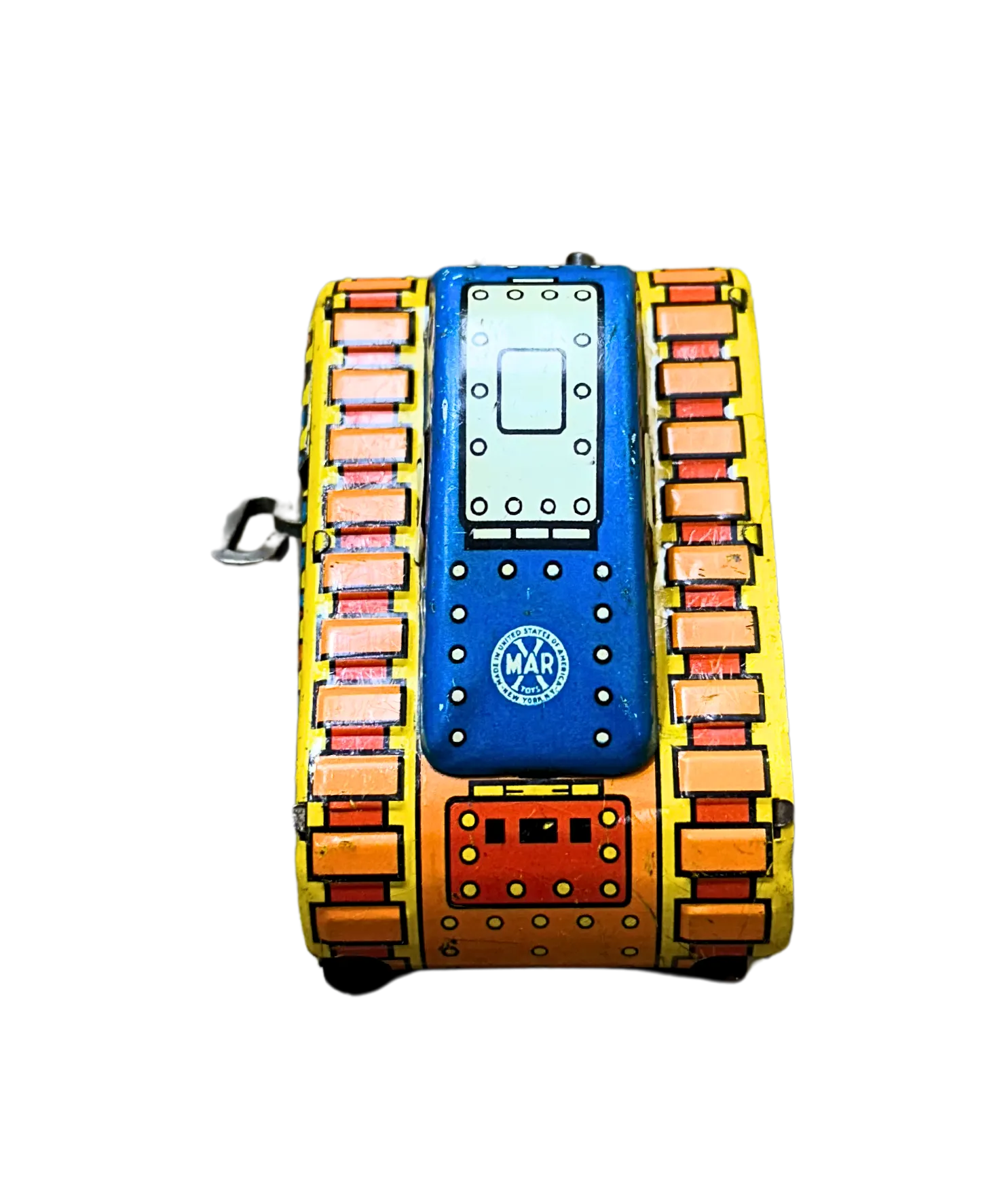 Vintage 1950s MARX Turn Over Roll Over Tank Windup Tin Toy